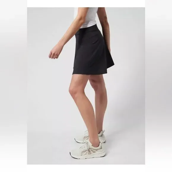 NWT New ATHLETA All Day Skort Skirt Short Combo Black 6 - Picture 4 of 9